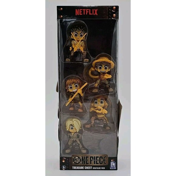 One Piece x Netflix Treasure Chest Minifigure 5 Pack! - Picture 1 of 3